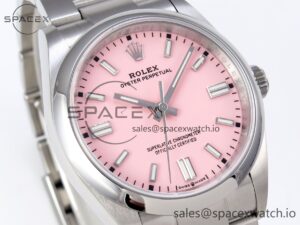 Rolex Oyster Perpetual 126000 36mm VSF 1:1 Best Edition 904L Steel Pink Dial VS3235 - Image 3
