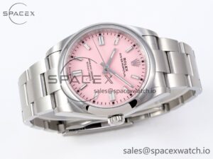 Rolex Oyster Perpetual 126000 36mm VSF 1:1 Best Edition 904L Steel Pink Dial VS3235 - Image 5