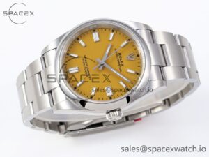 Rolex Oyster Perpetual 126000 36mm VSF 1:1 Best Edition 904L Steel Yellow Dial VS3235 - Image 6