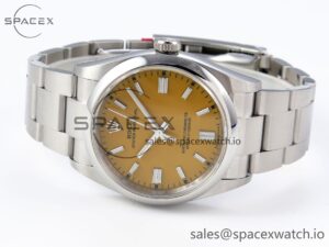 Rolex Oyster Perpetual 126000 36mm VSF 1:1 Best Edition 904L Steel Yellow Dial VS3235 - Image 5