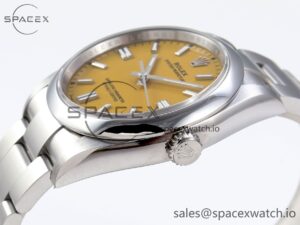 Rolex Oyster Perpetual 126000 36mm VSF 1:1 Best Edition 904L Steel Yellow Dial VS3235 - Image 7