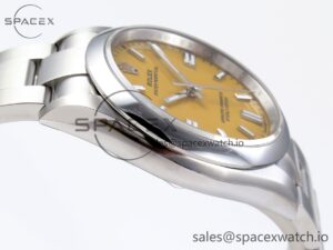 Rolex Oyster Perpetual 126000 36mm VSF 1:1 Best Edition 904L Steel Yellow Dial VS3235 - Image 8