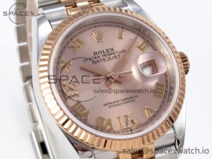 Rolex DateJust 36 SS/RG 126231 VSF 1:1 Best Edition 904L Steel RG Dial on Jubilee Bracelet VS3235 - Image 3