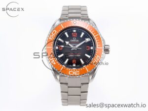 Omega Seamaster 6000M Ultra Deep SS VSF 1:1 Best Edition Brown Dial Orange Bezel on SS Bracelet A8912 Super Clone