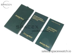AUDEMARS PIGUET NEW GREEN WOODEN WATCH BOX AND PAPERS IMPORTANT NOTE - Image 13
