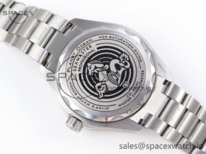 Omega Seamaster 6000M Ultra Deep SS VSF 1:1 Best Edition Brown Dial Orange Bezel on SS Bracelet A8912 Super Clone - Image 15