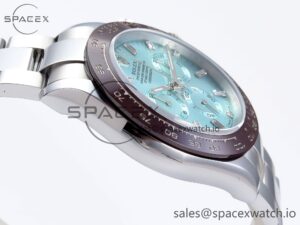 Rolex Daytona 116506 QF 1:1 Best Edition Ice Blue Dial Crystal Markers on SS Bracelet SH4130 V3 (Gain Weight) - Image 8