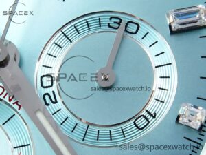 Rolex Daytona 116506 QF 1:1 Best Edition Ice Blue Dial Crystal Markers on SS Bracelet SH4130 V3 (Gain Weight) - Image 10