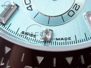 Rolex Daytona 116506 QF 1:1 Best Edition Ice Blue Dial Crystal Markers on SS Bracelet SH4130 V3 (Gain Weight) - Image 12