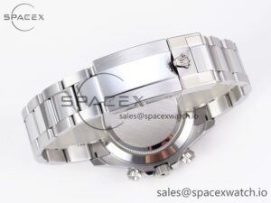 Rolex Daytona 116506 QF 1:1 Best Edition Ice Blue Dial Lume Markers on SS Bracelet SH4130 V3 (Gain Weight) - Image 16
