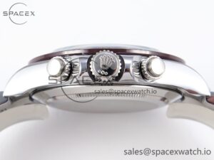 Rolex Daytona 116506 QF 1:1 Best Edition Ice Blue Dial Lume Markers on SS Bracelet SH4130 V3 (Gain Weight) - Image 15