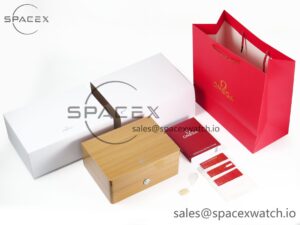 OMEGA WOODEN BOXSET WITH PAPERS & CARDS IMPORTANT NOTE - Image 2