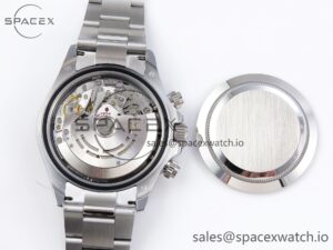 Rolex Daytona 116506 QF 1:1 Best Edition Ice Blue Dial Lume Markers on SS Bracelet SH4130 V3 (Gain Weight) - Image 20