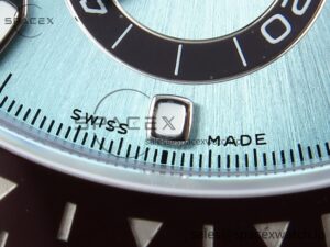 Rolex Daytona 116506 QF 1:1 Best Edition Ice Blue Dial Lume Markers on SS Bracelet SH4130 V3 (Gain Weight) - Image 12