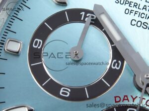 Rolex Daytona 116506 QF 1:1 Best Edition Ice Blue Dial Lume Markers on SS Bracelet SH4130 V3 (Gain Weight) - Image 13