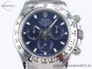 Rolex Daytona 116509 QF 1:1 Best Edition Blue Dial on SS Bracelet SH4130 V3 (Gain Weight) - Image 2
