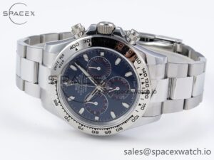 Rolex Daytona 116509 QF 1:1 Best Edition Blue Dial on SS Bracelet SH4130 V3 (Gain Weight) - Image 5