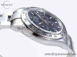 Rolex Daytona 116509 QF 1:1 Best Edition Blue Dial on SS Bracelet SH4130 V3 (Gain Weight) - Image 8