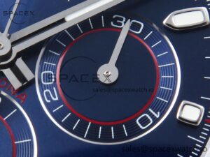 Rolex Daytona 116509 QF 1:1 Best Edition Blue Dial on SS Bracelet SH4130 V3 (Gain Weight) - Image 10