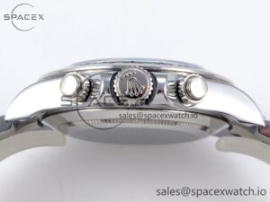 Rolex Daytona 116509 QF 1:1 Best Edition Gray Dial on SS Bracelet SH4130 V3 (Gain Weight) - Image 15