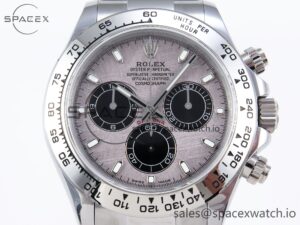 Rolex Daytona 116509 QF 1:1 Best Edition Gray Dial on SS Bracelet SH4130 V3 (Gain Weight) - Image 2