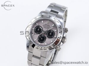 Rolex Daytona 116509 QF 1:1 Best Edition Gray Dial on SS Bracelet SH4130 V3 (Gain Weight) - Image 4