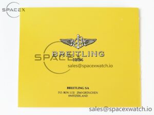 BREITLING BOXSET WITH CARD & PAPERS IMPORTANT NOTE - Image 15