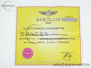 BREITLING BOXSET WITH CARD & PAPERS IMPORTANT NOTE - Image 16