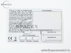 LONGINES BOXSET WITH CARD & PAPERS IMPORTANT NOTE - Image 7