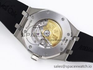 Audermars Piguet Royal Oak 41mm 15400 SS APSF 1:1 Best Edition Gray Textured Dial on Black Rubber Strap SA3120 Super Clone V3 - Image 16