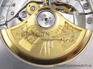 Audermars Piguet Royal Oak 41mm 15400 SS APSF 1:1 Best Edition Blue Textured Dial on Black Rubber Strap SA3120 Super Clone V3 - Image 18