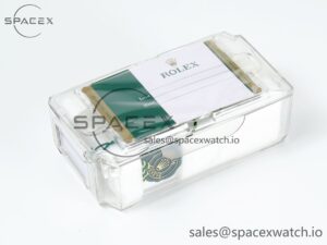 ROLEX PLASTIC BOX SET WITH BOOKLET AND WARRANTY