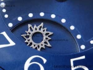 Jaeger-Lecoultre Rendez-Vous Night & Day SS APSF 1:1 Best Edition Blue Textured Dial Diamonds Bezel on Blue Leather Strap SA898 - Image 10