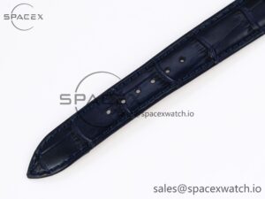 Jaeger-Lecoultre Rendez-Vous Night & Day SS APSF 1:1 Best Edition Blue Textured Dial Diamonds Bezel on Blue Leather Strap SA898 - Image 23