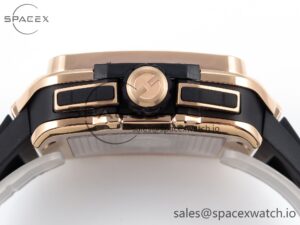 Hublot Square Bang Unico 42mm RG BBF 1:1 Best Edition Skeleton Dial on Black Rubber Strap A1280 - Image 10