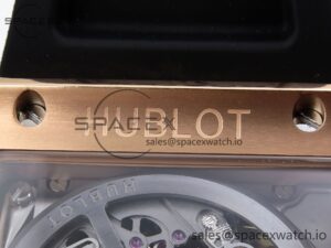 Hublot Square Bang Unico 42mm RG BBF 1:1 Best Edition Skeleton Dial on Black Rubber Strap A1280 - Image 18