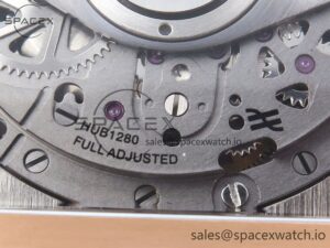 Hublot Square Bang Unico 42mm RG BBF 1:1 Best Edition Skeleton Dial Ceramic Bezel on Black Rubber Strap A1280 - Image 23
