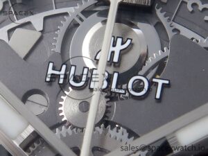 Hublot Square Bang Unico 42mm Titanium BBF 1:1 Best Edition Skeleton Dial on Black Rubber Strap A1280 - Image 9