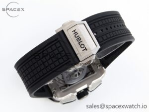Hublot Square Bang Unico 42mm Titanium BBF 1:1 Best Edition Skeleton Dial on Black Rubber Strap A1280 - Image 15