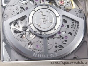 Hublot Square Bang Unico 42mm Titanium BBF 1:1 Best Edition Skeleton Dial on Black Rubber Strap A1280 - Image 21