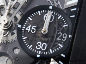 Hublot Square Bang Unico 42mm Titanium BBF 1:1 Best Edition Skeleton Dial Ceramic Bezel on Black Rubber Strap A1280 - Image 10