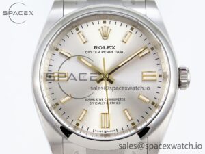 Rolex Oyster Perpetual 36mm 126000 Clean 1:1 Best Edition 904L Steel Silver Dial on SS Bracelet VR3230 - Image 2