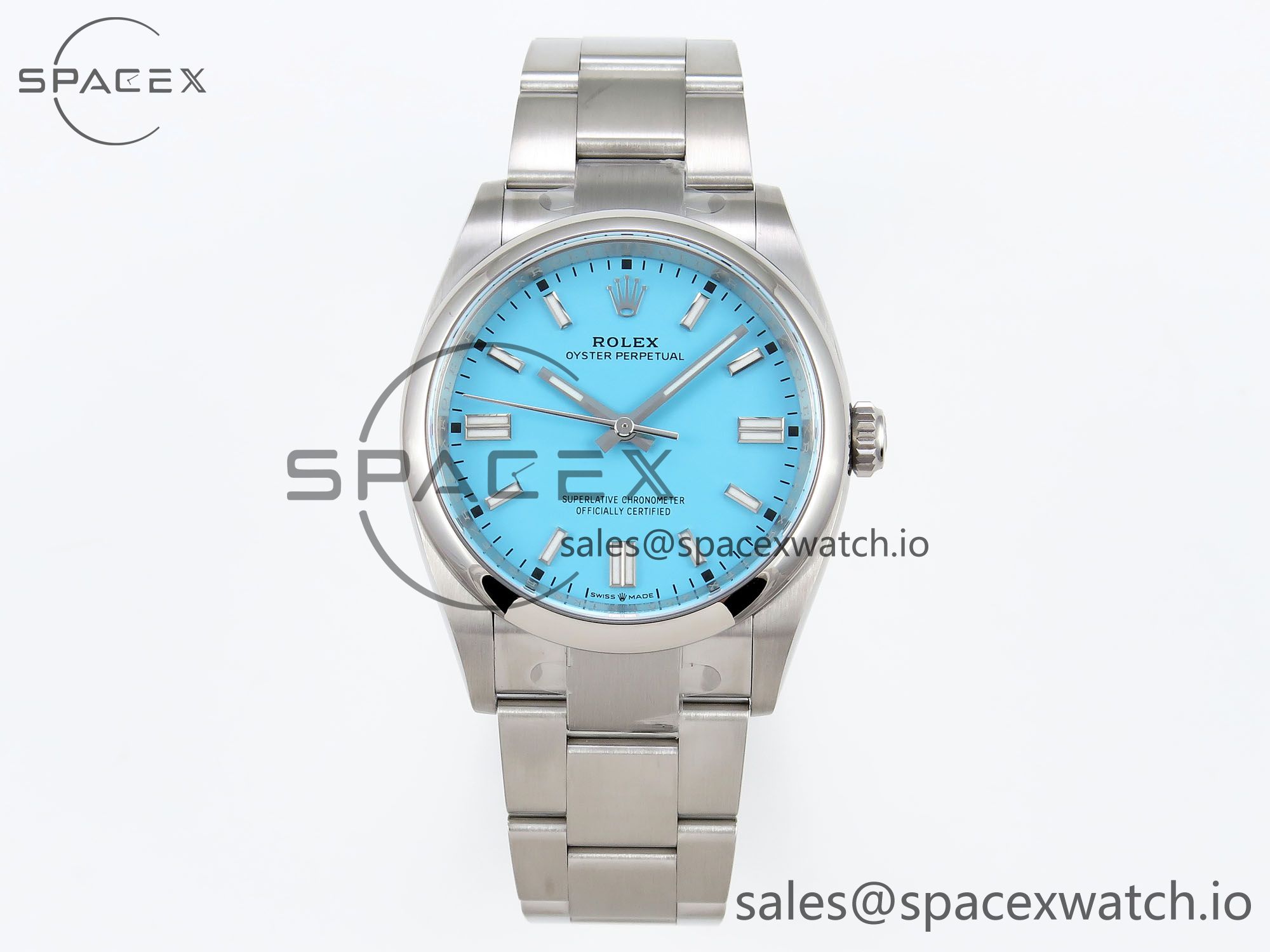 IMG_0216.jpg Rolex Oyster Perpetual 36mm 126000 Clean 1:1 Best Edition 904L Steel Tiffany Blue Dial on SS Bracelet VR3230 - Image 1