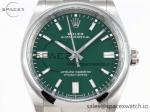 Rolex Oyster Perpetual 36mm 126000 Clean 1:1 Best Edition 904L Steel Green Dial on SS Bracelet VR3230 - Image 2