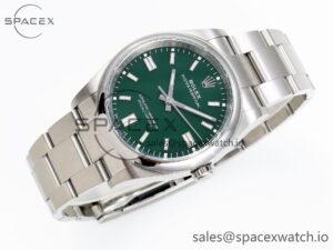 Rolex Oyster Perpetual 36mm 126000 Clean 1:1 Best Edition 904L Steel Green Dial on SS Bracelet VR3230 - Image 6