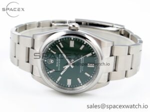 Rolex Oyster Perpetual 36mm 126000 Clean 1:1 Best Edition 904L Steel Green Dial on SS Bracelet VR3230 - Image 5