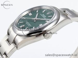 Rolex Oyster Perpetual 36mm 126000 Clean 1:1 Best Edition 904L Steel Green Dial on SS Bracelet VR3230 - Image 7