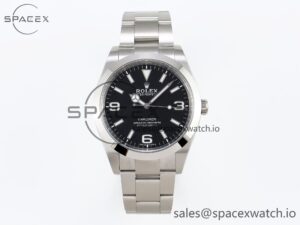 Rolex Explorer I 214270 39mm Clean 1:1 Best Edition Black Dial on SS Bracelet VR3132
