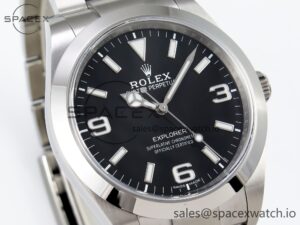 Rolex Explorer I 214270 39mm Clean 1:1 Best Edition Black Dial on SS Bracelet VR3132 - Image 3