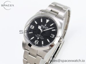 Rolex Explorer I 214270 39mm Clean 1:1 Best Edition Black Dial on SS Bracelet VR3132 - Image 4